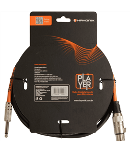 Cabo 5m P/ Microfone Balanceado Xlr Fmea P10 Macho Hayonik