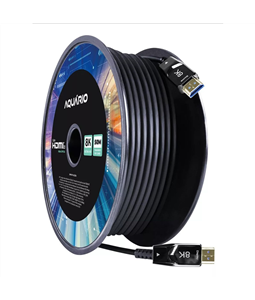 Cabo HDMI 8K Fibra ptica 2.1 3D 50 Metros HDR10 Aqurio