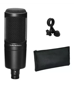 Microfone Audio-technica At2020 Condensador Cardioid Podcast Estdio Youtuber