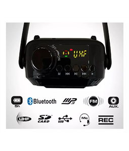 Microfone Kit Professor Supervoz Tsi SV18 Bluetooth Caixa Amplificador de Voz