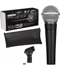 Microfone Profissional Shure SM58 Vocal Dinmico Cardioide