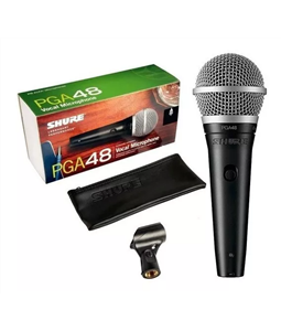 Microfone Shure PGA48-LC de Mo Dinmico c/ Bag e Cachimbo