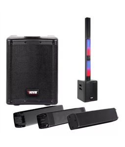 Sistema Som Porttil Com Bateria Stage 8 Pro 400w Novik Neo